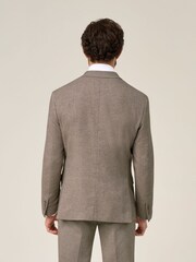 Skopes Grey Double Breasted Jude Tweed Tailored Fit Suit Jacket - Image 3 of 7