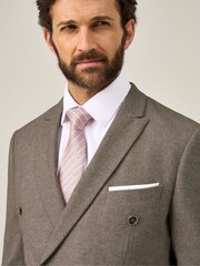 Skopes Grey Double Breasted Jude Tweed Tailored Fit Suit Jacket - Image 5 of 7