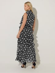 Star by Julien MacDonald Black Spot Print Dress - Image 4 of 6