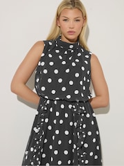 Star by Julien MacDonald Black Spot Print Dress - Image 5 of 6