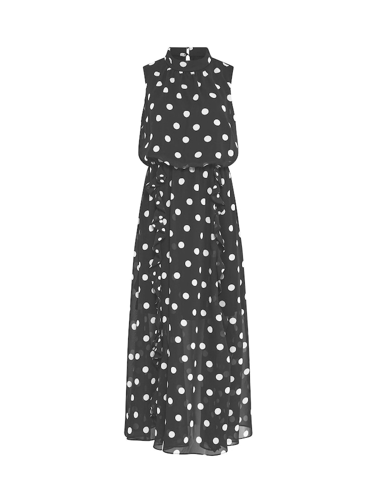 Star by Julien MacDonald Black Spot Print Dress - Image 6 of 6