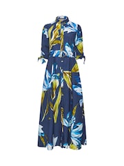 Star by Julien MacDonald Blue Floral Printed Shirt Dress - Image 5 of 5