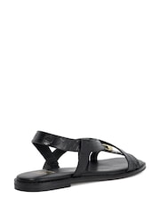 Schwarz - Dune London Leather Lite Casual Sandals - Bild 4 von 6