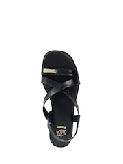 Schwarz - Dune London Leather Lite Casual Sandals - Bild 5 von 6