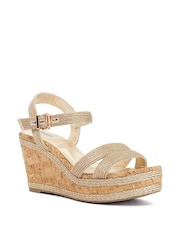 Dune London Metallic Kipling Wedges - Image 2 of 5