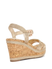 Dune London Metallic Kipling Wedges - Image 3 of 5