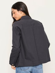 FatFace Charcoal Grey Petite Isabelle Embrodiery Jacket - Image 2 of 6