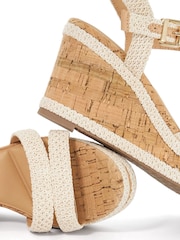 Dune London Natural Standard Fit Kipling Wedges - Image 6 of 6