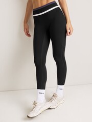 Tala Black Contrast High Waisted Full Leggings - Image 3 of 6