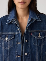 Levi's® Blue Original-Trucker Jacket - Image 3 of 6