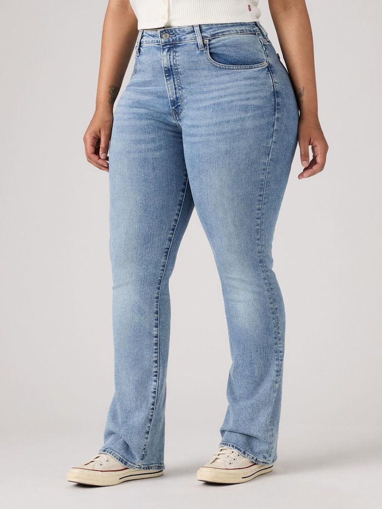 Levi's® Blue 725-High-Rise-Bootcut Jeans - Image 1 of 11 Levi's® Blue 725-High-Rise-Bootcut Jeans - Image 1 of 11