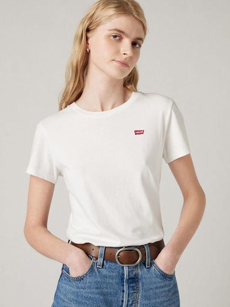 Levi's® White The Perfect T-Shirt - Image 1 of 7 Levi's® White The Perfect T-Shirt - Image 1 of 7