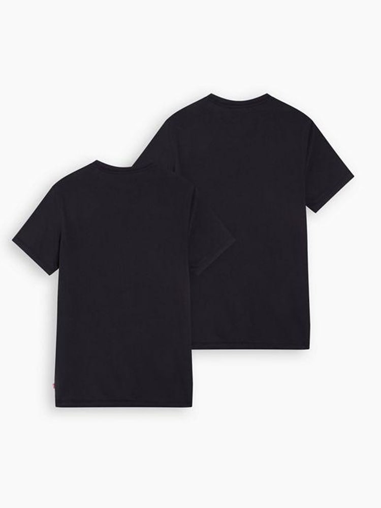 Levi's® Black Slim Crewneck-T-Shirt 2 Pack - Image 2 of 9 Levi's® Black Slim Crewneck-T-Shirt 2 Pack - Image 2 of 9