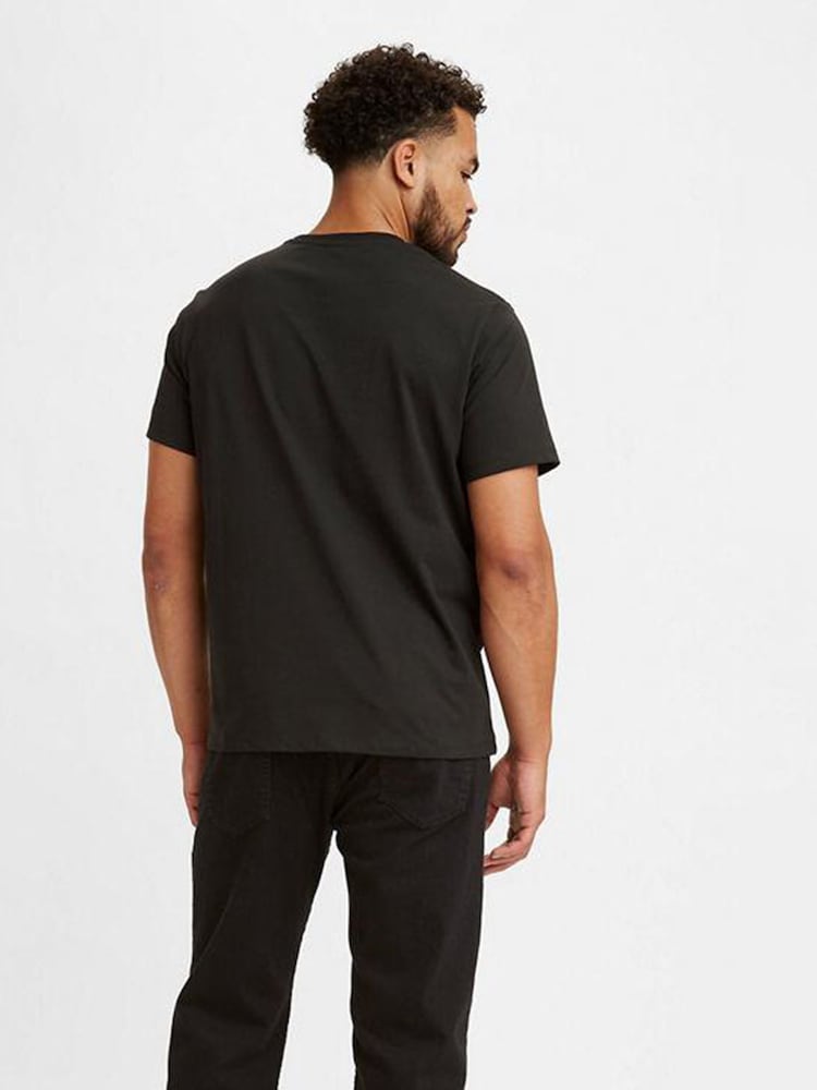 Levi's® Black Graphic-Set-In-Neck T-Shirt - Image 2 of 5 Levi's® Black Graphic-Set-In-Neck T-Shirt - Image 2 of 5