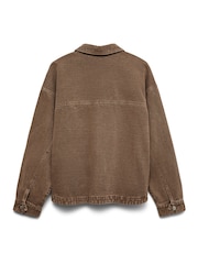 Braun - VERO MODA Langarm Denim Shacket - Bild 6 von 6