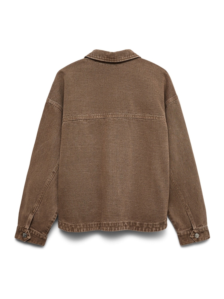 Braun - VERO MODA Langarm Denim Shacket - Bild 6 von 6