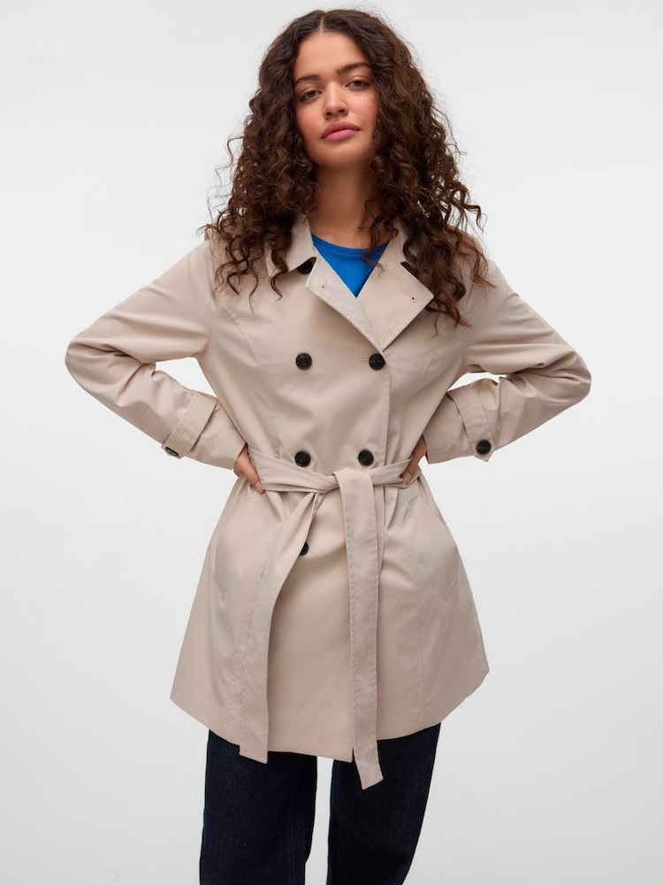 VERO MODA Belted Trench Coat - صورة 1 من 5