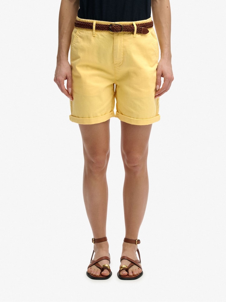 Superdry Yellow Chino Shorts - Image 1 of 7