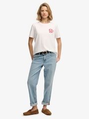 Superdry White SD&Co Neon Relaxed T-Shirt - Image 4 of 6