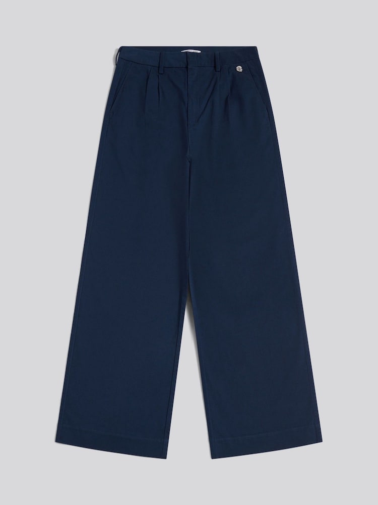 U.S. Polo Assn. Blue Full Length Wide Leg Trousers - Image 1 of 3