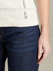 U.S. Polo Assn. Crochet Knit Polo Shirt - Bild 3 von 8