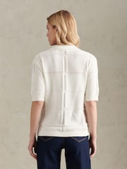 U.S. Polo Assn. Crochet Knit Polo Shirt - Bild 4 von 8