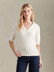 U.S. Polo Assn. Crochet Knit Polo Shirt - Bild 5 von 8