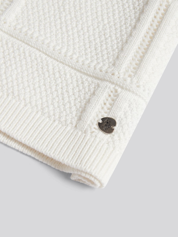 U.S. Polo Assn. Crochet Knit Polo Shirt - Bild 8 von 8