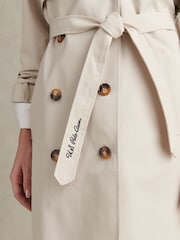U.S. Polo Assn – Zweireihiger Trenchcoat mit Gürtel - Bild 2 von 11
