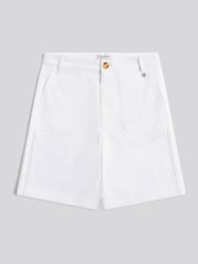 U.S. Polo Assn White Longline Chino Shorts - Image 5 of 7