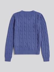 U.S. Polo Assn. Marlin V-Neck Cable Knit Jumper - Image 6 of 7