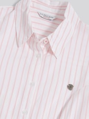 وردي - من U.S. Polo Assn. فستان بتصميم قميص متوسط الطول بلا أكمام برباط خلفي - Image 3 of 4