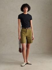 U.S. Polo Assn Green Longline Chino Shorts - Image 5 of 8