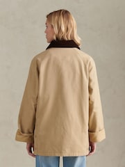 טבעי - U.S. Polo Assn Waxed Cotton Short Parka - תמונה 6 מתוך 11