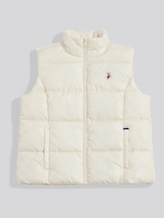 U.S. Polo Assn. Cream Lightweight Puffer Gilet - Image 10 of 10
