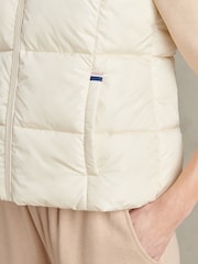 U.S. Polo Assn. Cream Lightweight Puffer Gilet - Image 3 of 10