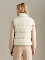 U.S. Polo Assn. Cream Lightweight Puffer Gilet - Image 5 of 10