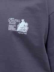 אפור - JACK & JONES Back Print T-Shirt - תמונה 2 מתוך 7