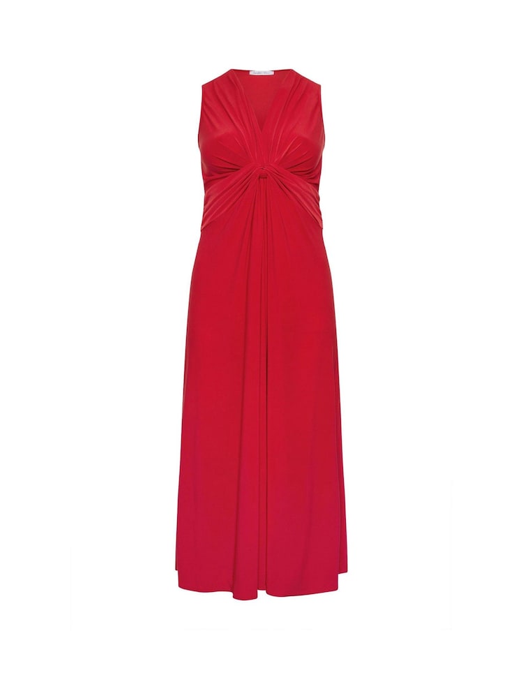 Κόκκινο - Yours Curve Λονδίνου Φόρεμα μάξι με κόμπο - Εικόνα 5 από 5