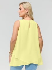 Žlutá - Yours Curve London Layered Blouse - Obrázek 3 z 5