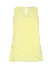 Žlutá - Yours Curve London Layered Blouse - Obrázek 5 z 5