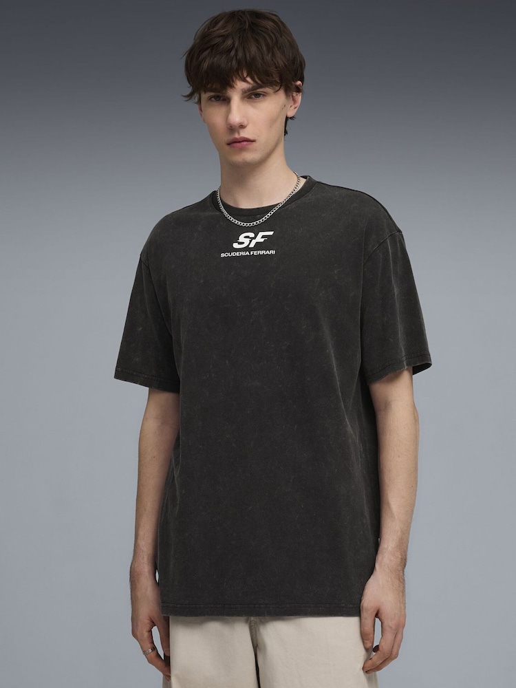 Puma Black Scuderia Ferrari Car Graphic T-Shirt - Image 1 of 5