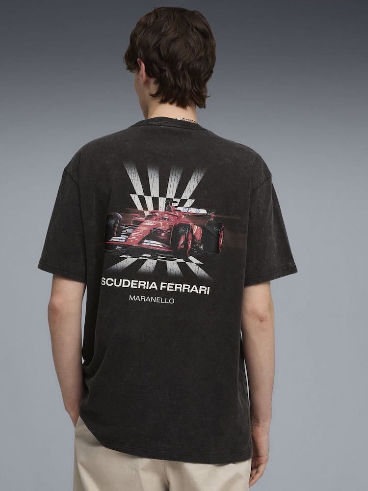 Puma Black Scuderia Ferrari Car Graphic T-Shirt - Image 2 of 5