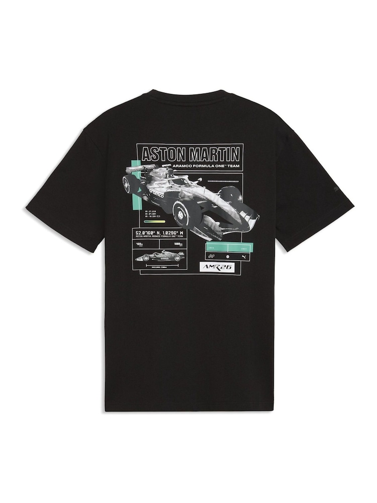 Puma Black Aston Martin Aramco F1 Team T-Shirt - Image 5 of 5