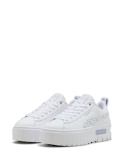 Puma White Mayze Wild Youth Trainers - Image 1 of 6