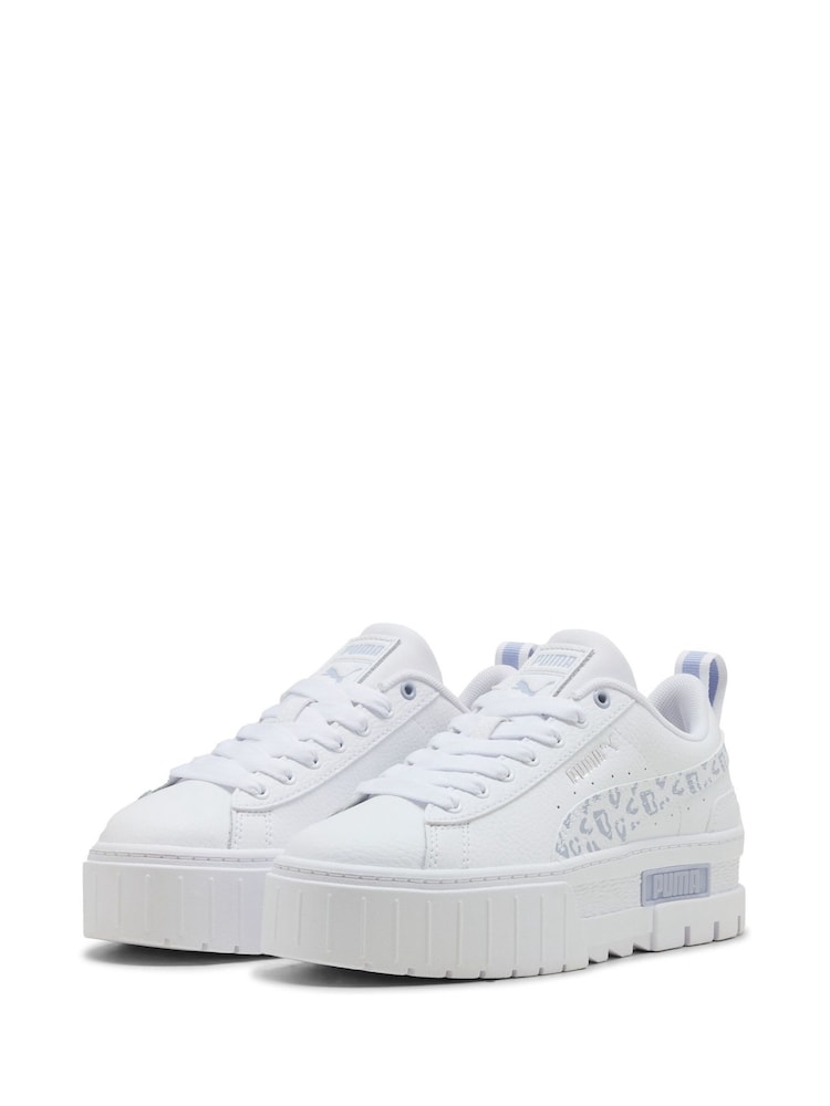Puma White Mayze Wild Youth Trainers - Image 1 of 6