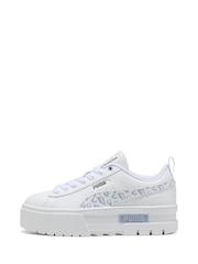 Puma White Mayze Wild Youth Trainers - Image 3 of 6