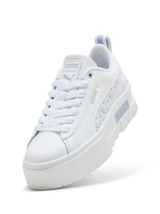 Puma White Mayze Wild Youth Trainers - Image 5 of 6