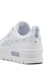 Puma White Mayze Wild Youth Trainers - Image 6 of 6