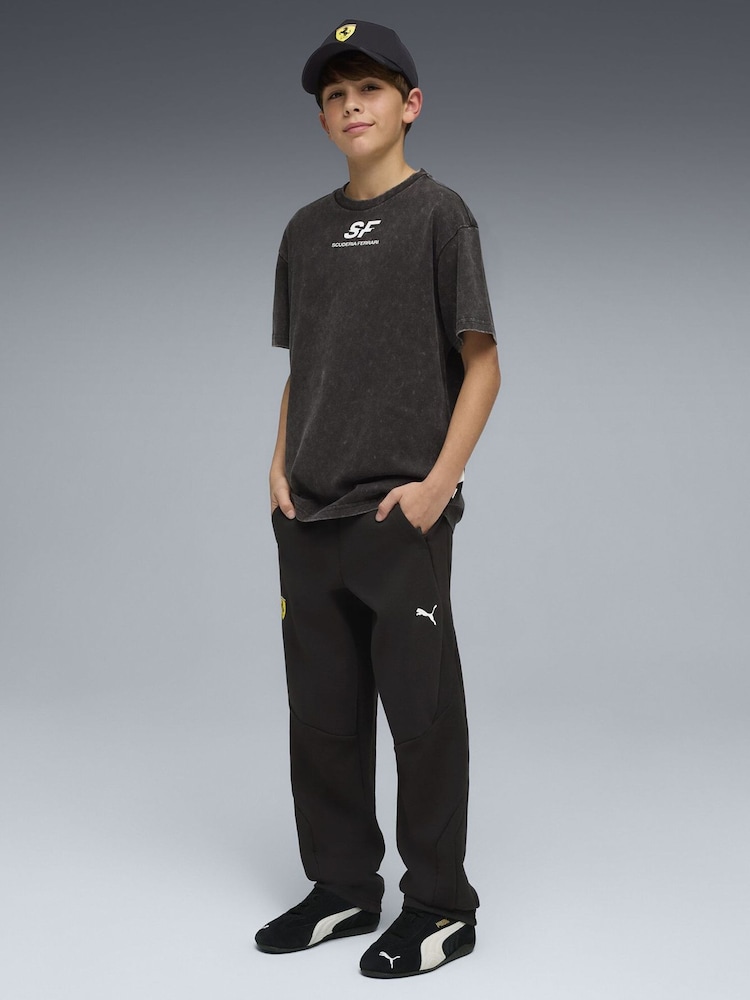 Puma Black Scuderia Ferrari Pants Youth Trousers - Image 1 of 5 Puma Black Scuderia Ferrari Pants Youth Trousers - Image 1 of 5